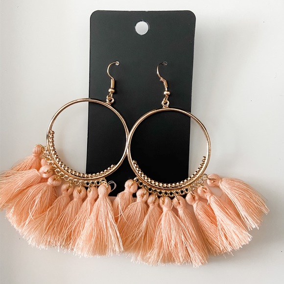 Jewelry - 3 for 15 // Boho Tassel Hoop Earrings